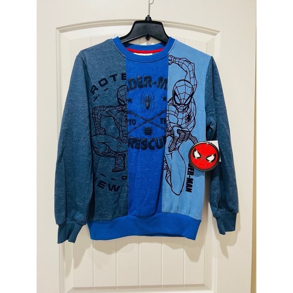 NWT❤️Marvel Spider-Man spidersense Boy Sweatshirt sz14/16